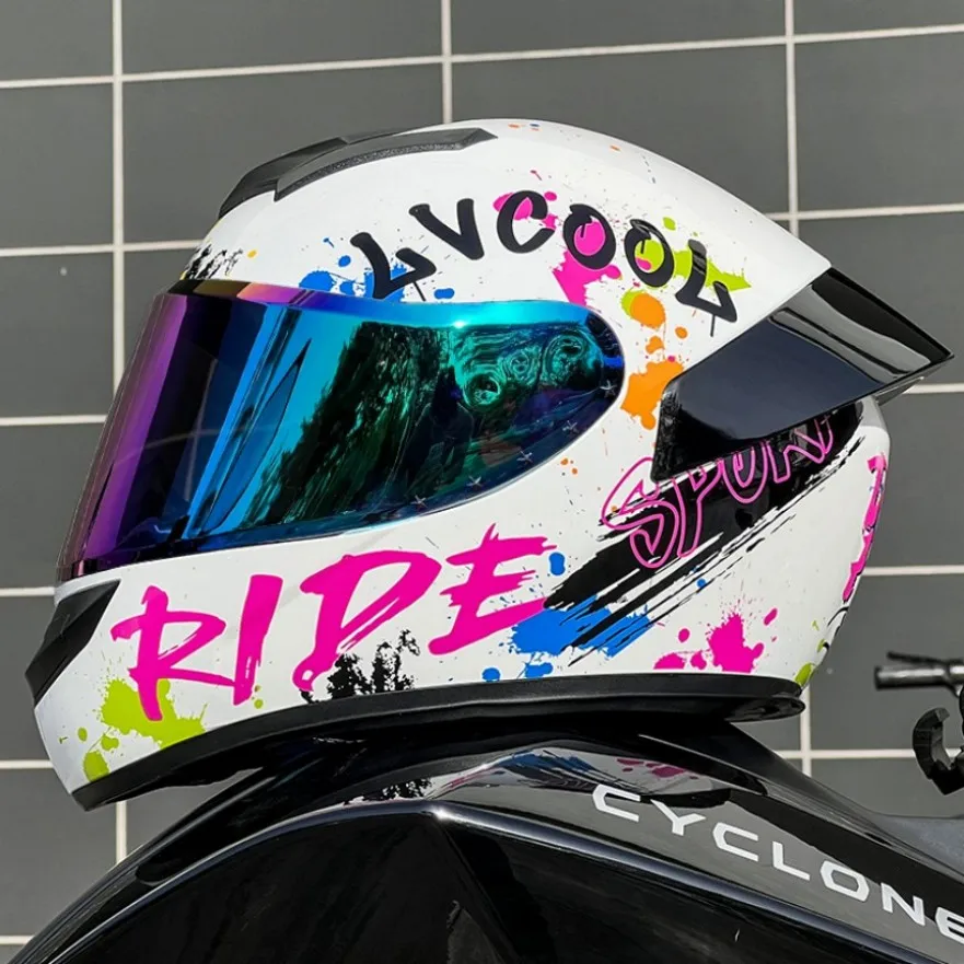 

Unisex Adult Full Face Motorcycle Helmet DOT Approved Vintage Novel High Quality ABS Motobike Scooter Helmet Moto Cheaper Price