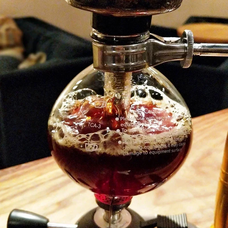 Hot SalesPot Coffee Pot Siphon Brewing Coffee Maker Set Home Glass Pour-over Coffee Utensils