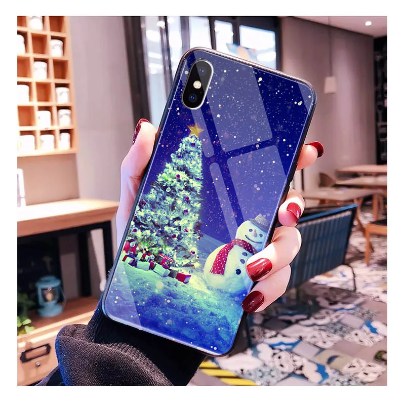 عيد الميلاد الزجاج قضية الهاتف لسامسونج غالاكسي A55 A16 A56 A36 A23 A35 A15 A53 A54 A33 A34 A25 A05S A52 A52S A14 A13 A71 #4