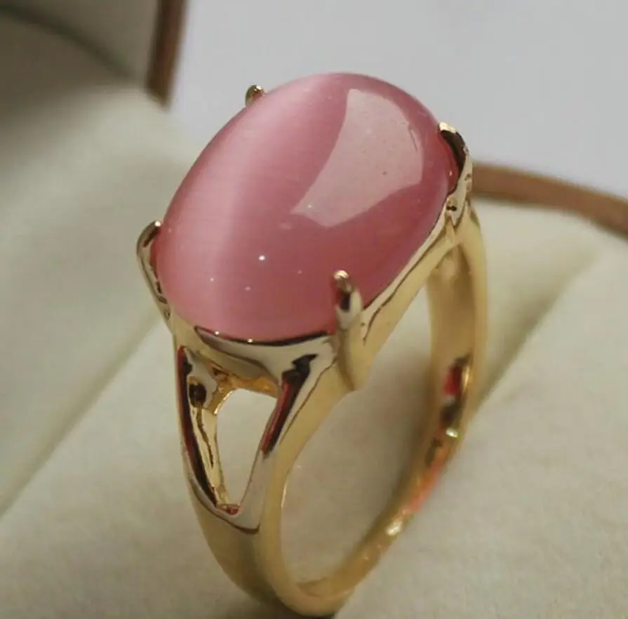 

noblest jewelry lady's favorite pink jade ring (6,7,8,9#)