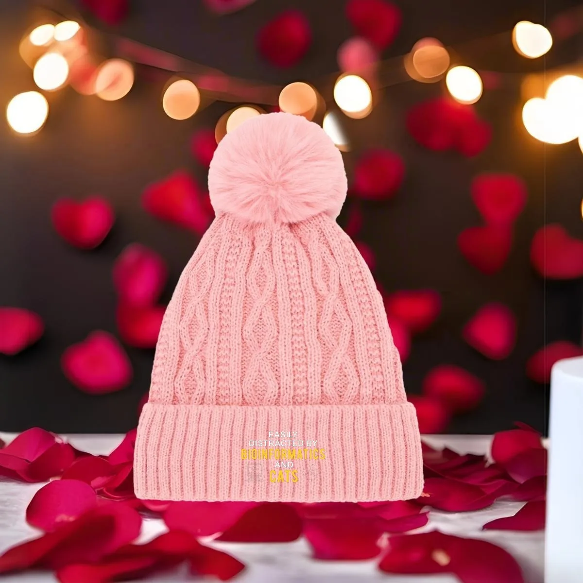 يتم إخراجها بسهولة بواسطة BIOINFORMATICS AND S New Unisex Pom Pom Knit - قبعة شتوية دافئة متعددة الألوان مع Pri أنيقة