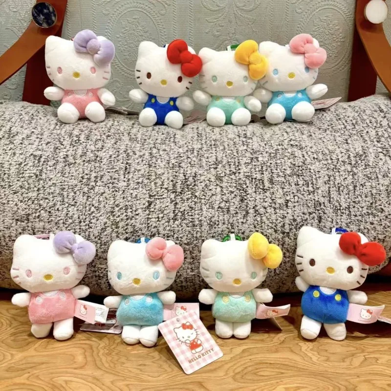 

Hello Kitty Keychain Anime Cute Girl Cartoon Kt Bag Charm Backpack Decoration Children Toy Doll Desktop Ornament Gift Wholesale