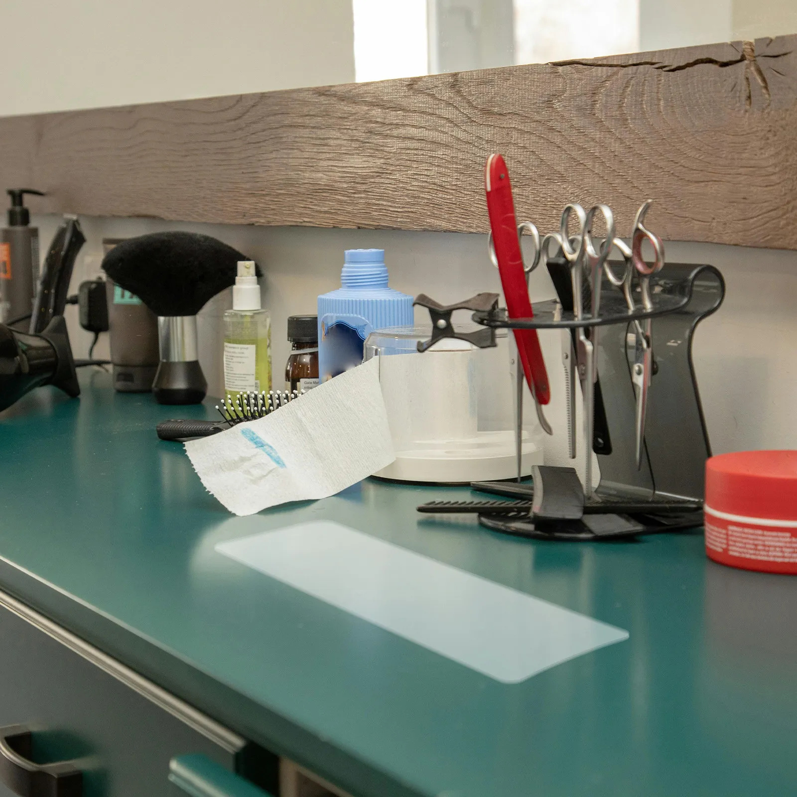 

1pcs Hair Dye Board Clear Highlighting Paddle Tool Durable Pc Material Foiling Styling Supply For Long Hair Dyeing Oiling