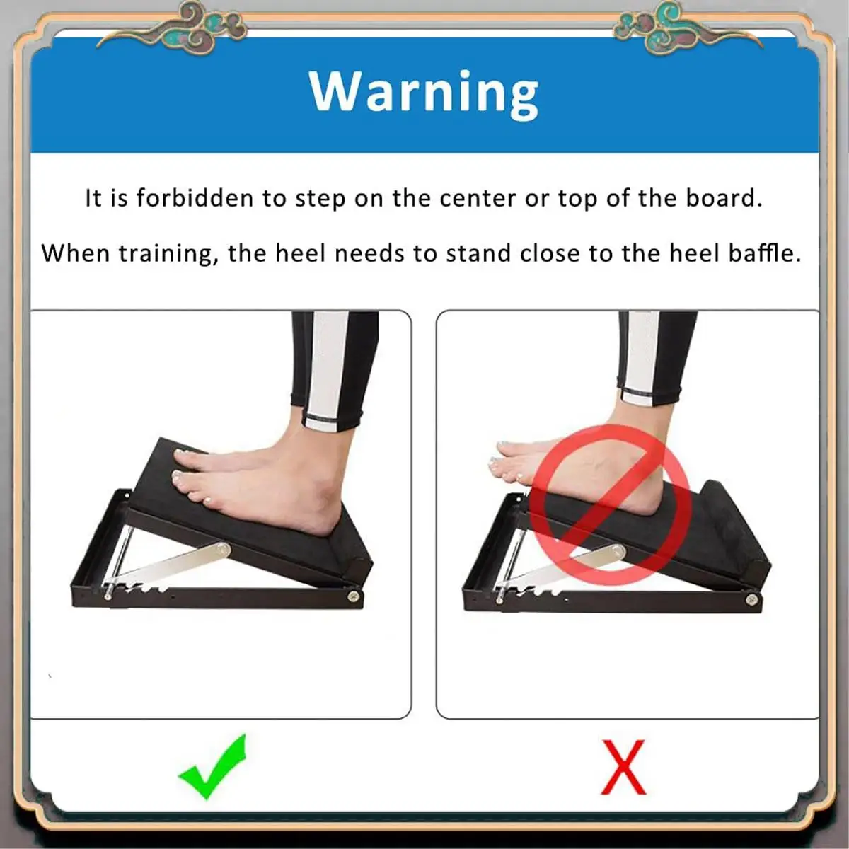 

Durable Professional Steel Slant Board With Heel Support & Movable Full Non-Slip Surface, Calf Stretcher,(500 LB Capacity)