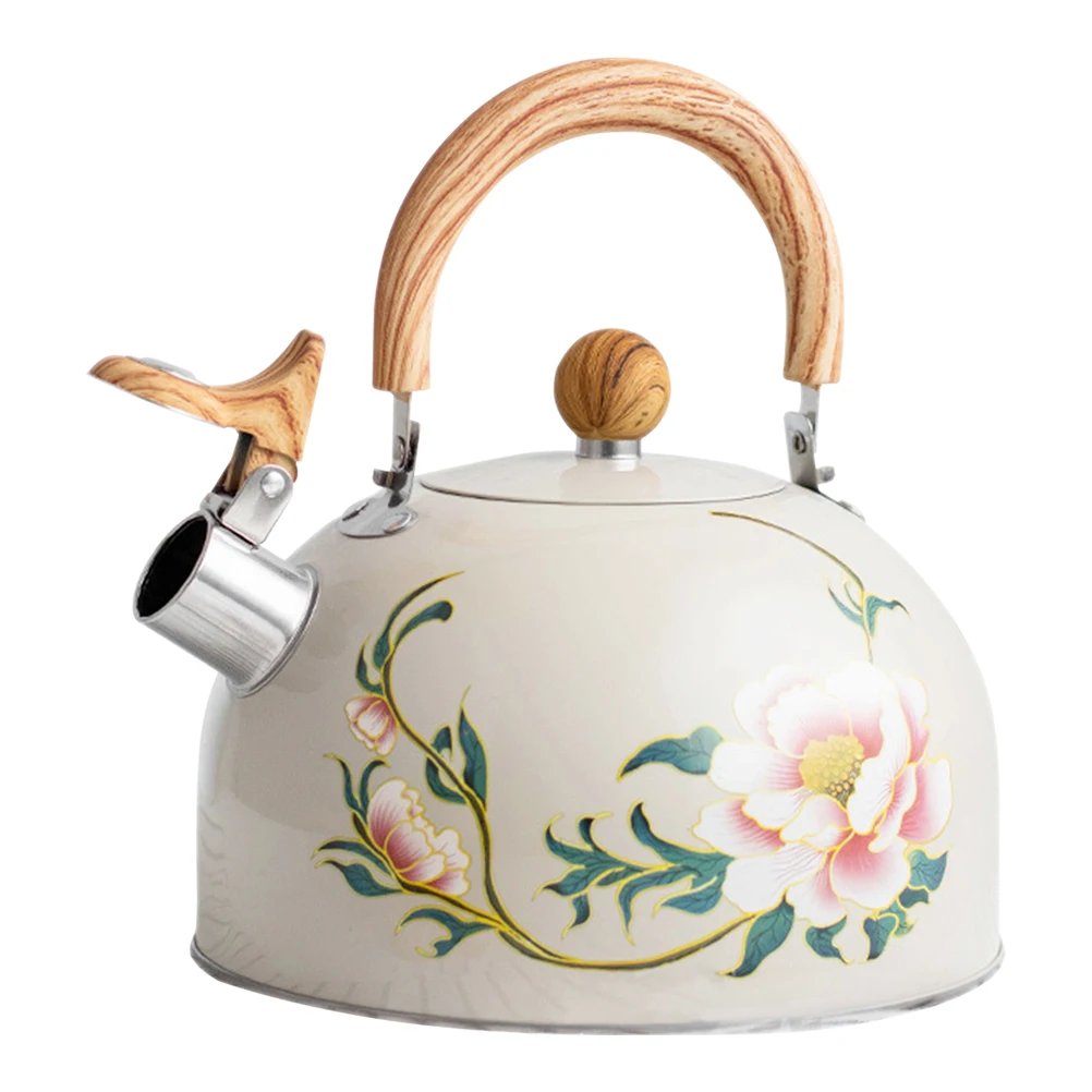 

Stainless Steel Tea Kettle Whistle Pot Boiling Water Kitchen Gadget Sounding Teakettle Lightweight Stove Top Portable Easy Clean