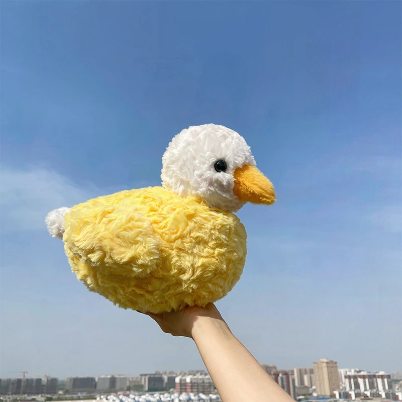 かわいい黄色いアヒルのぬいぐるみ、柔らかい赤ちゃんアヒルの抱き枕、子供の誕生日プレゼントに最適です。