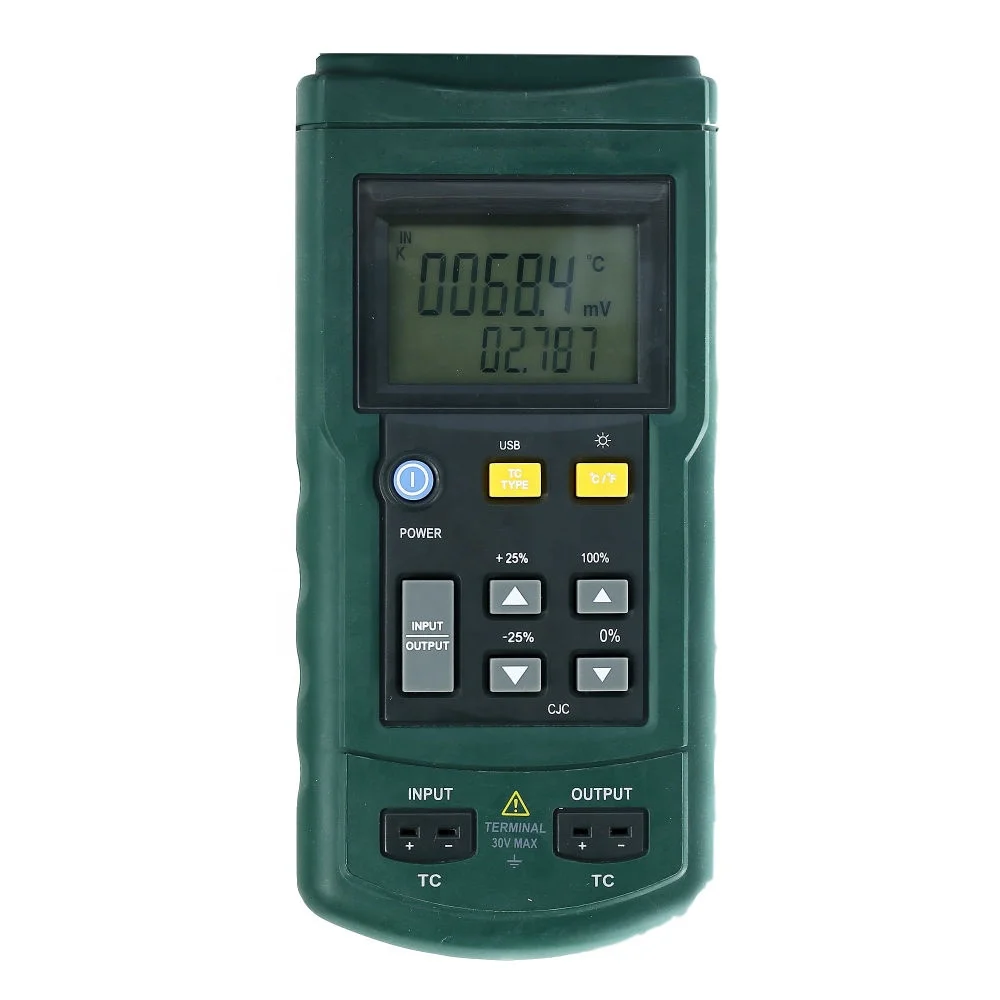 MS7220 thermocouple calibrator with type K,J,E,N thermocouple, MS7220 digital thermocouple calibrator with Simulate output