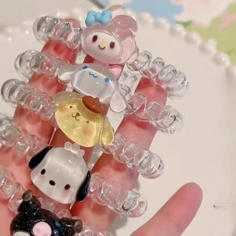 ミニソー サンリオ キュートブレスレット レディース ヘアタイ付き ヘアロープ ヘアサークル 親友ブレスレット ボーイフレンド カップル用 小さなフリンジ