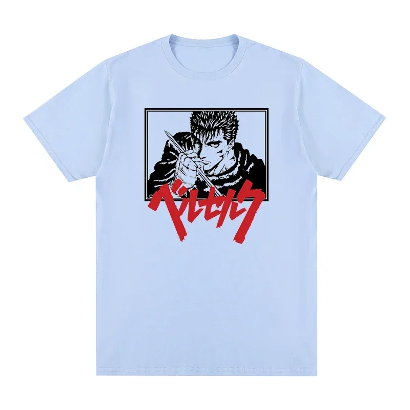 2024  Vintage Guts Funny Cartoon Manga Swordsman Cotton Men T shirt New TEE TSHIRT Womens Tops Unisex Japanese Vintage Artwork