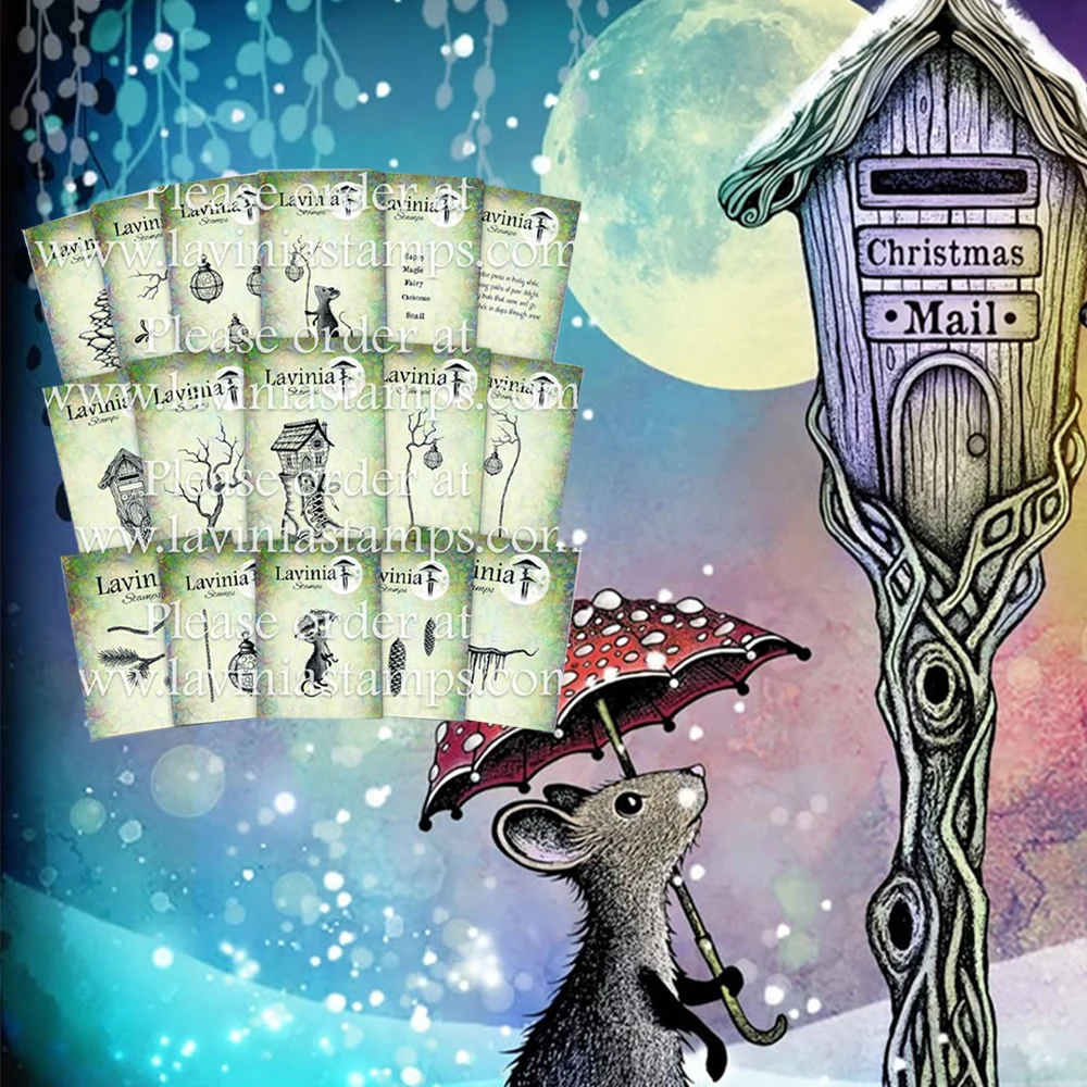 

Tthe Faelight Chronicles Collection Mouse Boots Transparent Stamps for DIY Scrapbook Handmade Diary Album Card 2025 October New