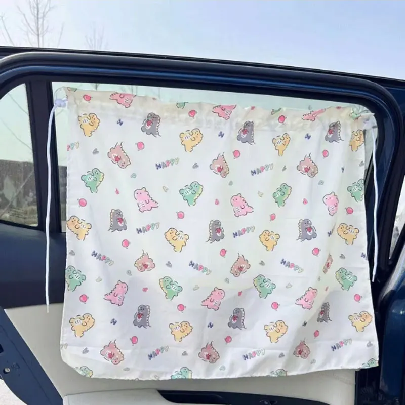 

Roll-Up Car Window Sun Shade for Kids with Suction Cups UV Protection Side Rear Window Exterior Accessories