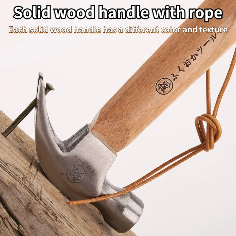 Home Commonly Used Knock Out Nails Handwork Mini Wood Handle Claw Hammer Multifunctional Small-hammer Sturdy Hand Tool