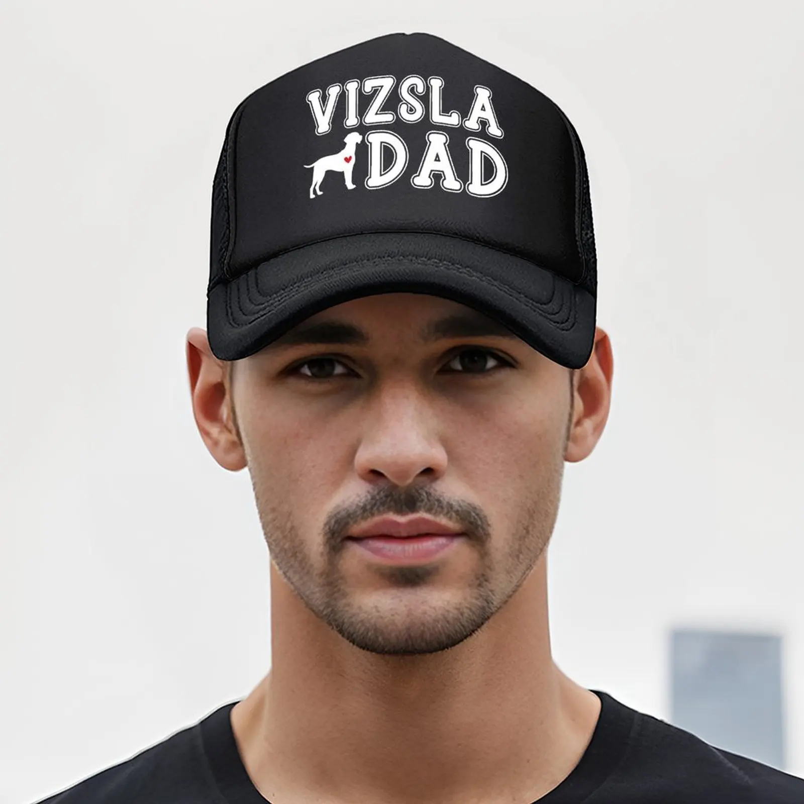 Vizsla Dad قبعة بيسبول المشي لمسافات طويلة قبعة خمر مصمم قبعة قبعة صلبة قبعات الذكور المرأة