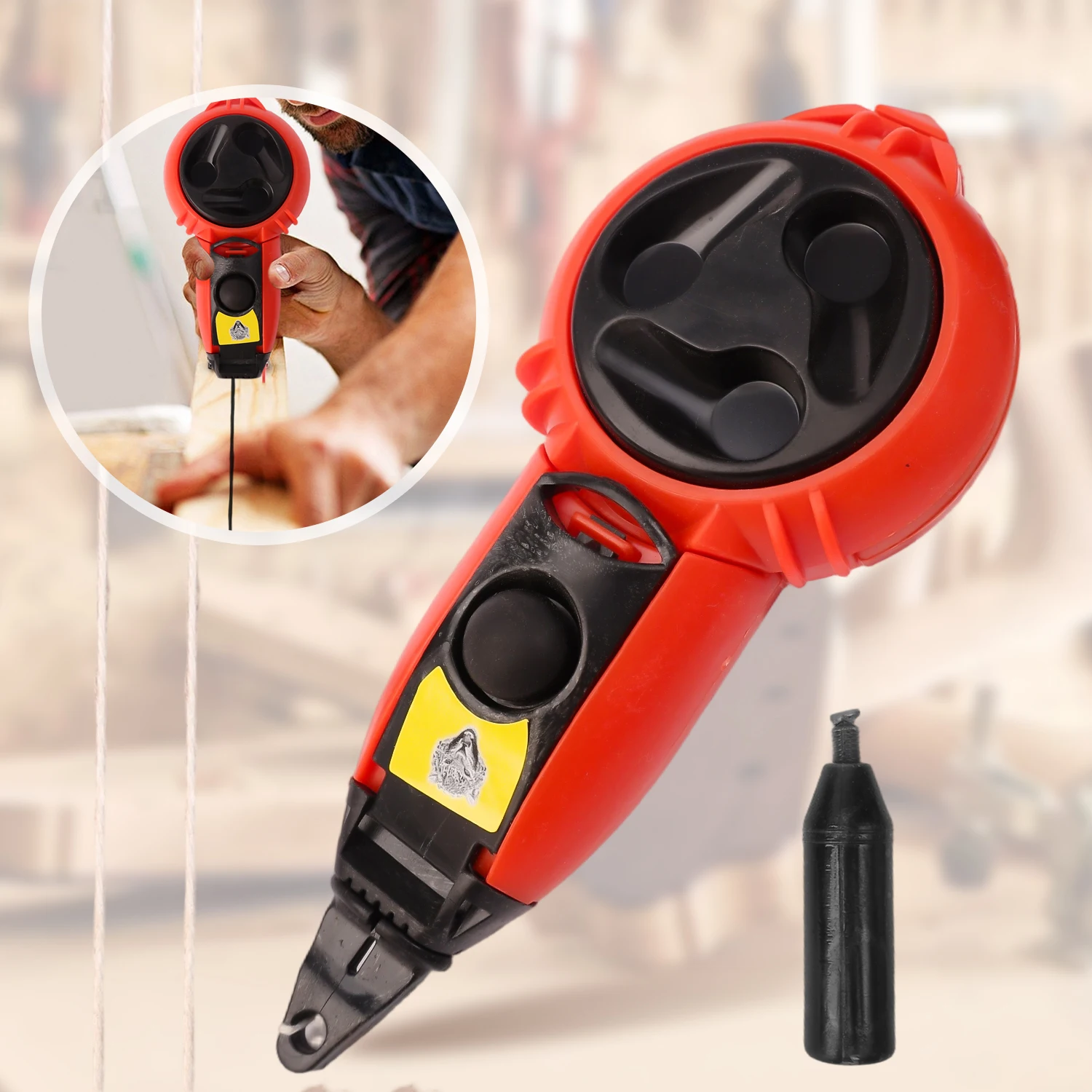 5/1 個自動大工インク噴水ラインマーカー木工建設スクライバー地面ナイロンワイヤーアプリケーションツール