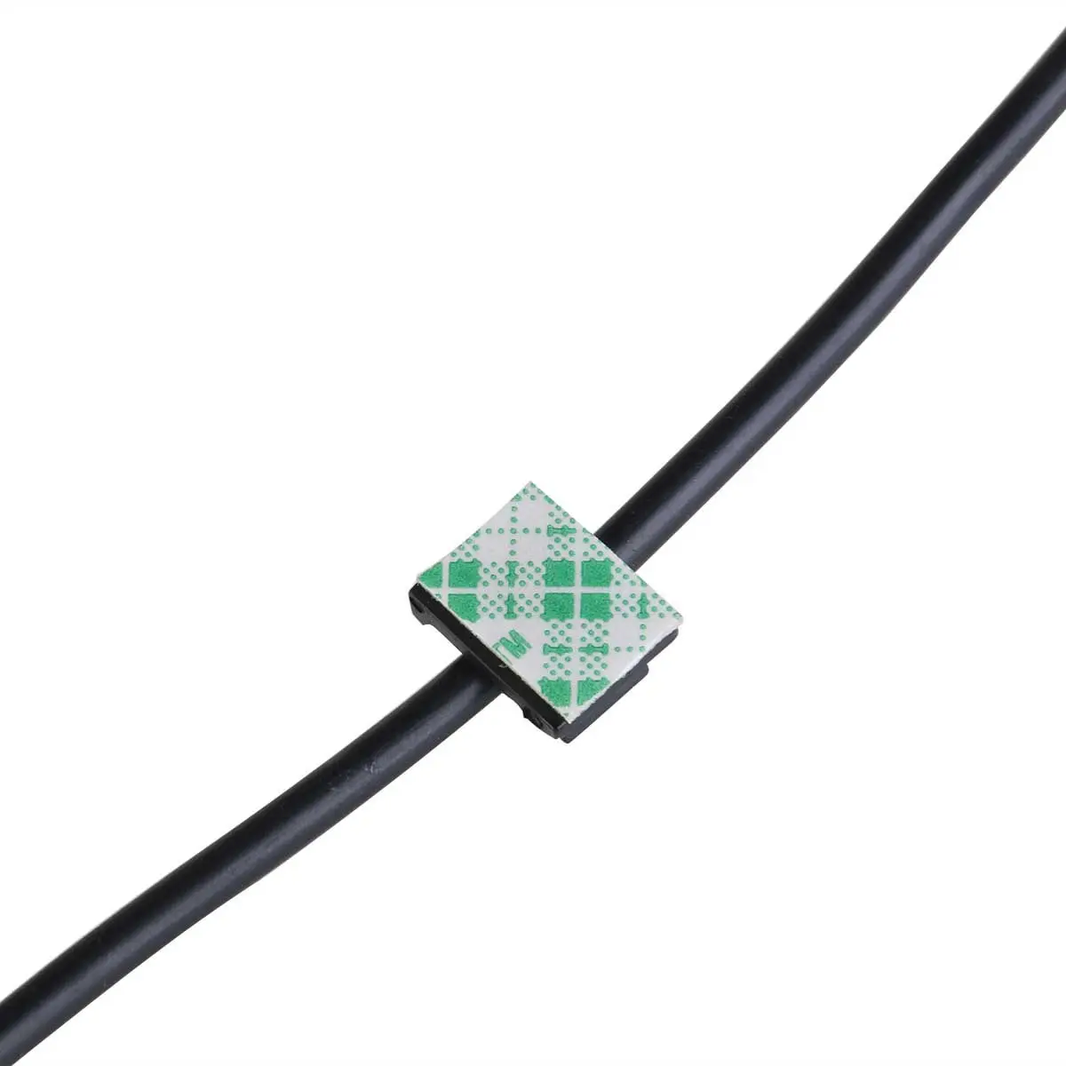 Adhesive Cable Tie Mount Base Holder Self-Adhesive Wire Organizer for Car Home Office Smooth Surface Cable Management