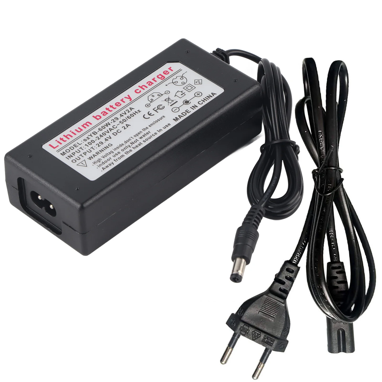 29.4 فولت 2000mA سكوتر كهربائي مهايئ شاحن شاحن بطارية استبدال ل 5.5 بوصة سكوتر كهربائي الملحقات الاتحاد الأوروبي التوصيل #2