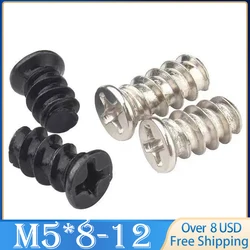 50pcs KB Computer PC Case Cooling Fan Mount Screw Heat Dissipation Screws Fixer Nickel Plated Zinc-Plated M5*8mm M5*10mm M5*12mm