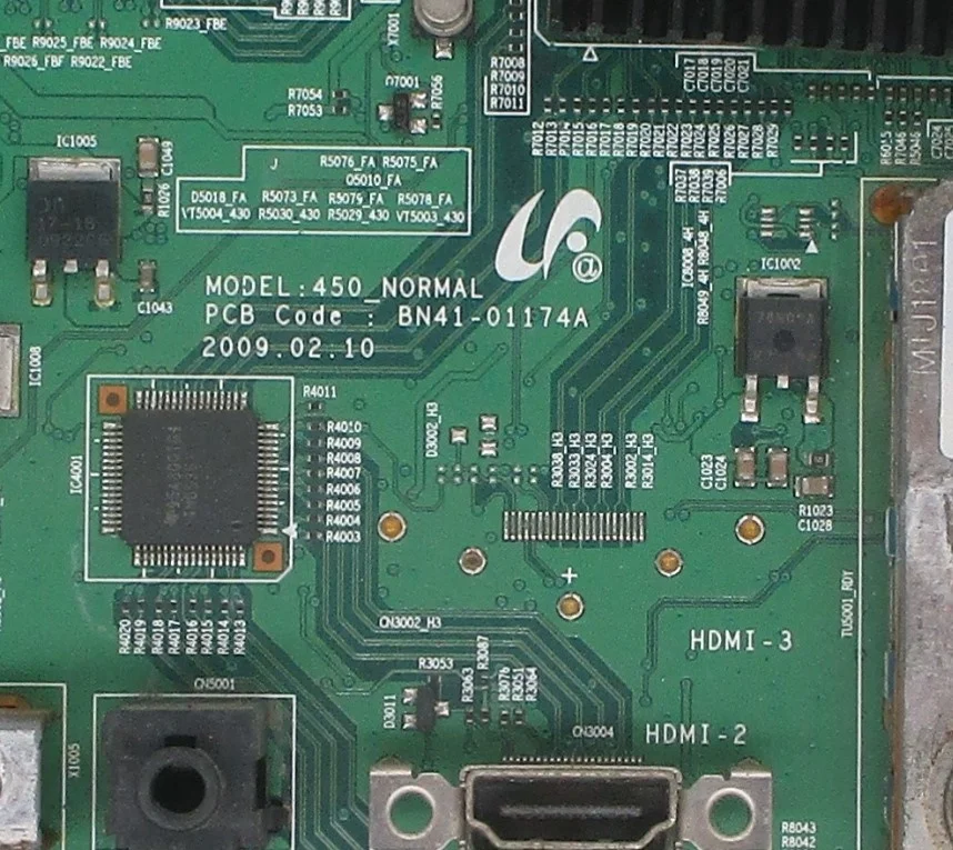 Disassemble the LCD for Samsung ps42b350b1 mainboard bn41-01174a with screen s42ax-yb07