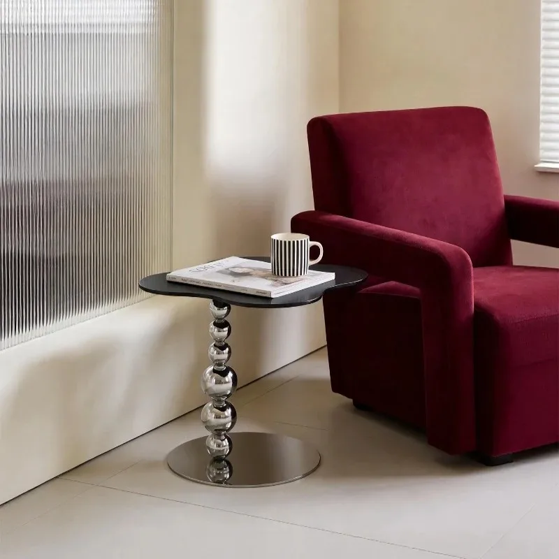 Modern minimalist edge few four-leaf clover glass edge few living room special-shaped