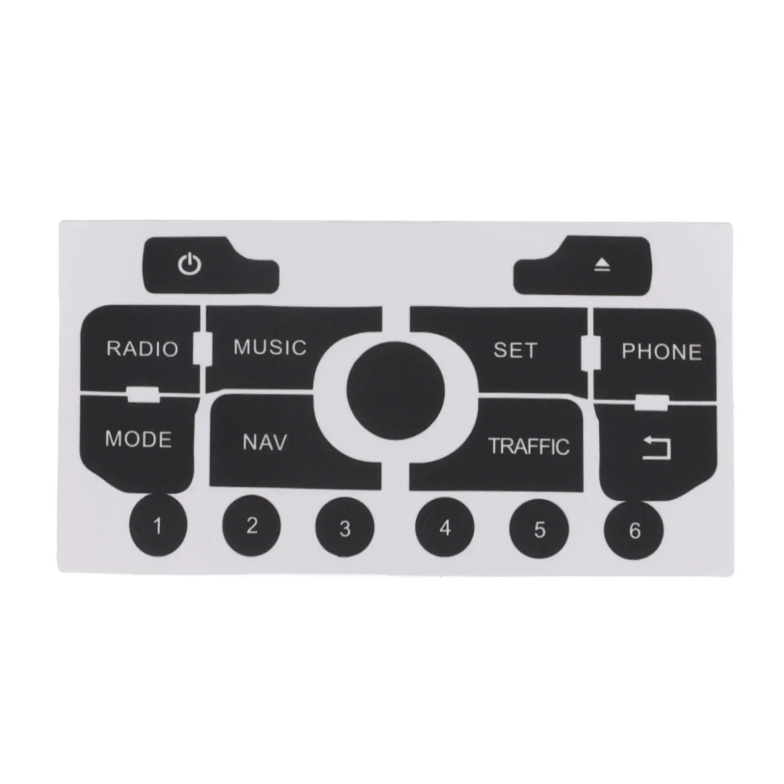 Car Button Repair Decal Sticker For 308 For 3008 For C3 For C5 Nav Radio Push Button Car Accessories Vinyl Repair Stickers