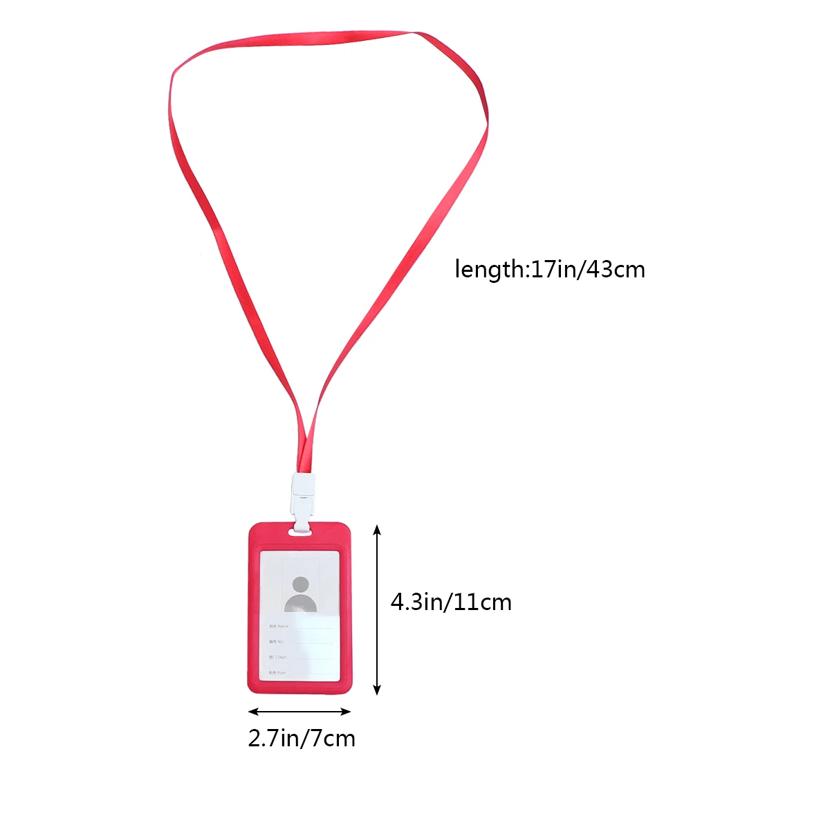 

9pcs Colorful Badge Holder Transparent ID Holder with Detachable Neck Lanyard(Sapphire+Orange+Light Blue+Yellow+Red+Green+Grey+P