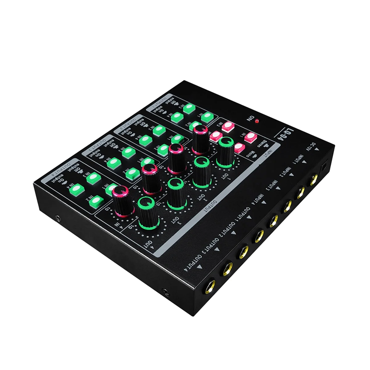 GAX-LQ04 High Quality Sound Card Mixer Recording Interface with Dj Studio Mixer Audio US Plug