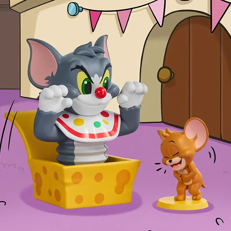 

POPMART TOM And JERRY Funfair Series Blind Box Surprise Mystery Box Mistery Action Figure Home Desktop Decoration Cute Model