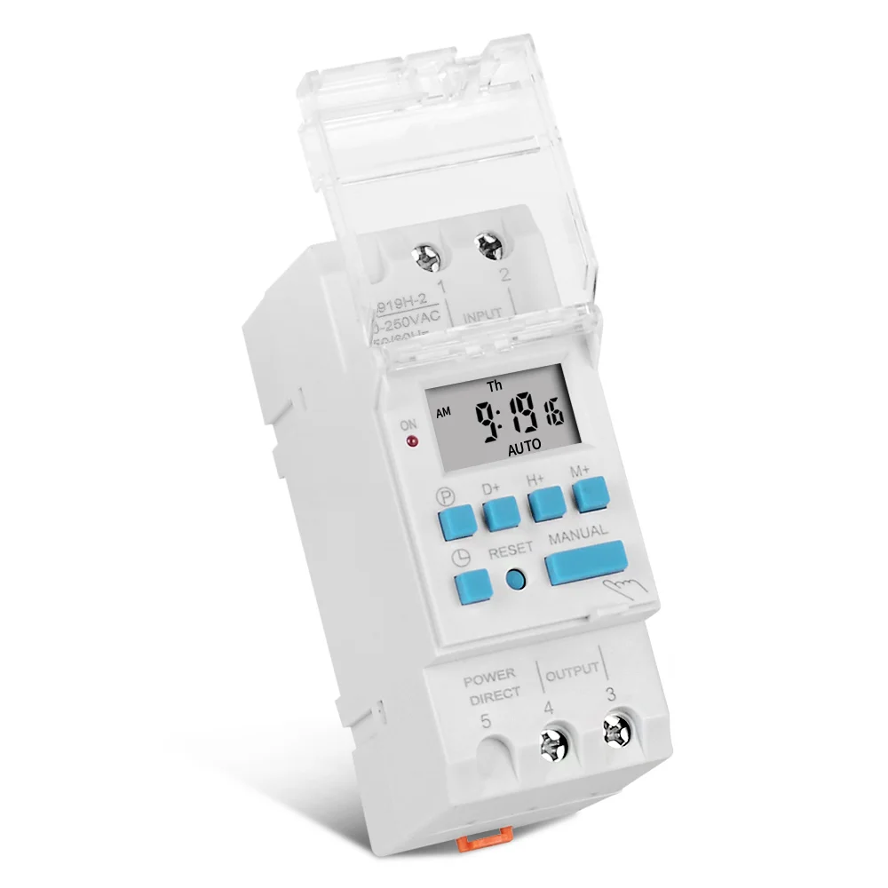 Nuovo TM919H elettronico settimanale 7 giorni programmabile interruttore orario digitale relè controllo Timer AC 220V 230V 16A montaggio su guida Din