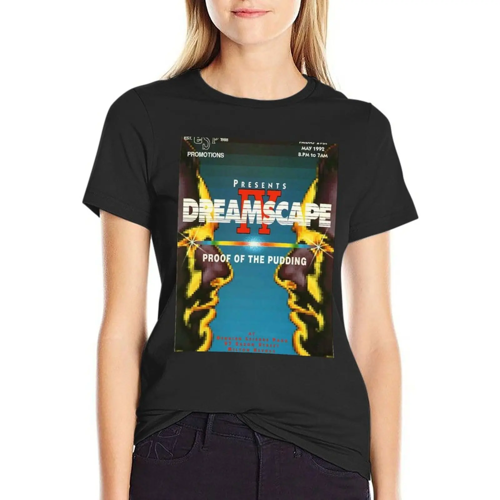 Dreamscape IV flyer T-Shirt Aesthetic clothing summer top tops t-shirts for Women cotton