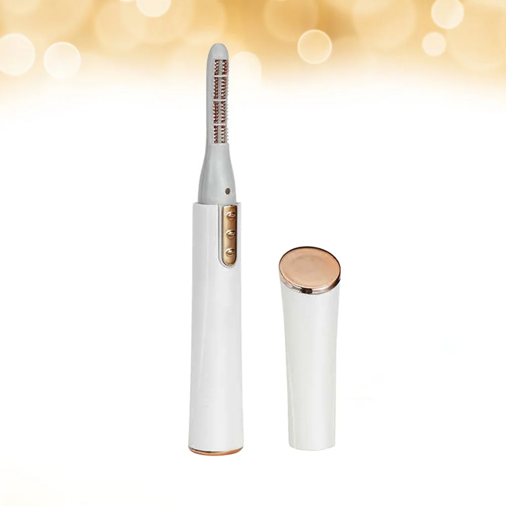 1개입 전기 휴대용 화이트 히팅 컬러 핀치 프리 손쉬운 사용 가정용 살롱 마스카라 증강기 속눈썹