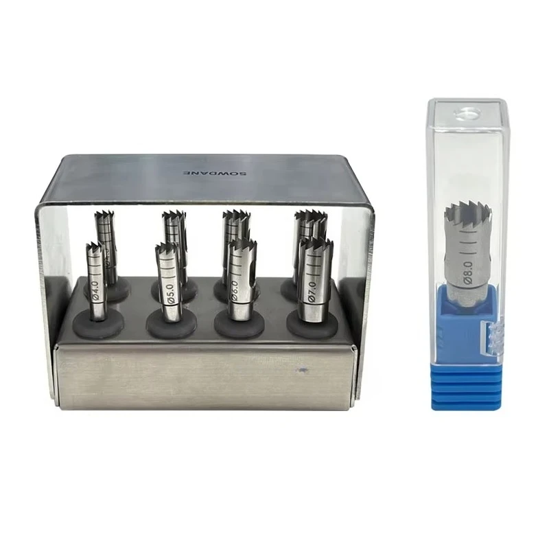 

Dental Implant Trephine Drill Titanium Coated Holder Dental Implant Trephine Burs Drill