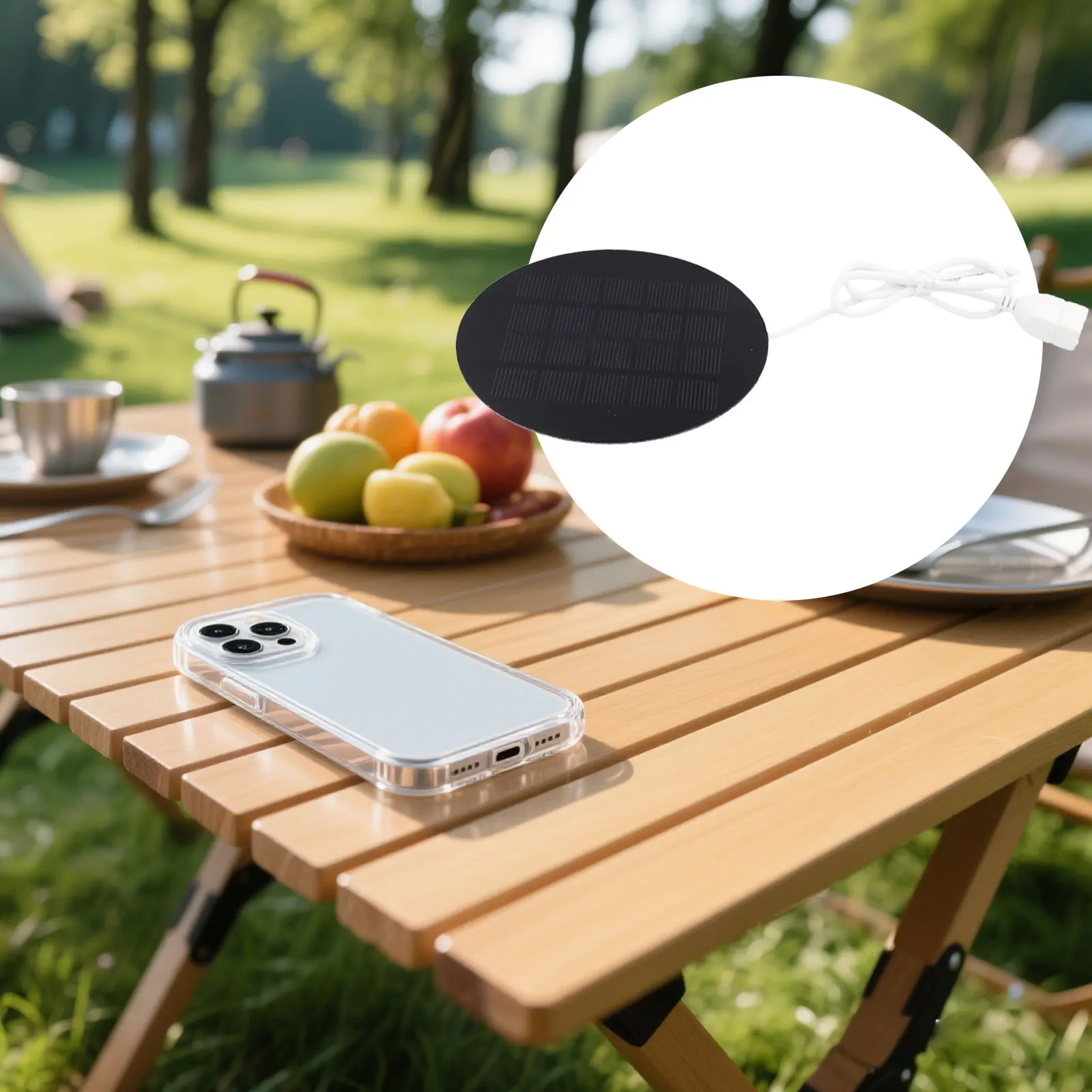 For Travel For Outdoor Adventures 2W for Solar Charger for Outdoor Power Charger Compact Design High Conversion Rate For Mobile