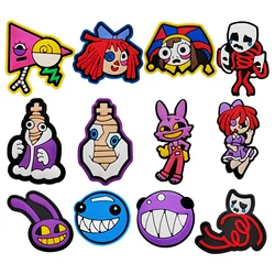 12pcs/set Amazing Digital PVC for Circus Cartoon DIY Shoe Charms Accessories for Classic Clog Kids Gifts