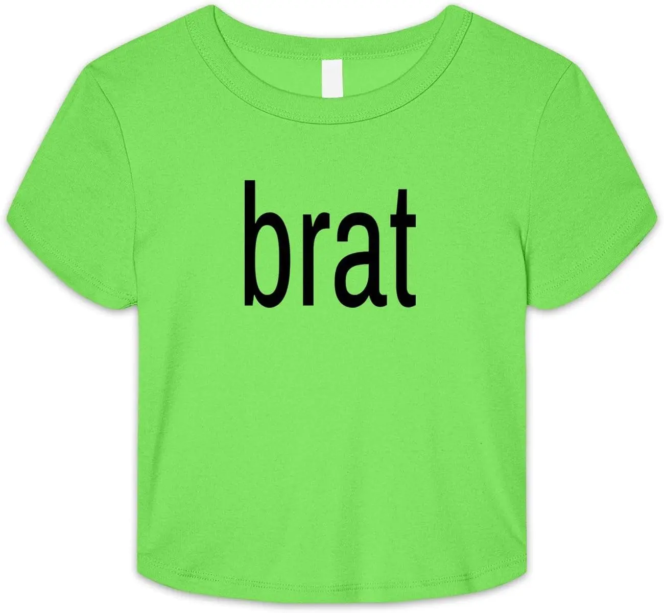 Brat Women's Short Sve 90's Baby Tee Fit Tee Shirt