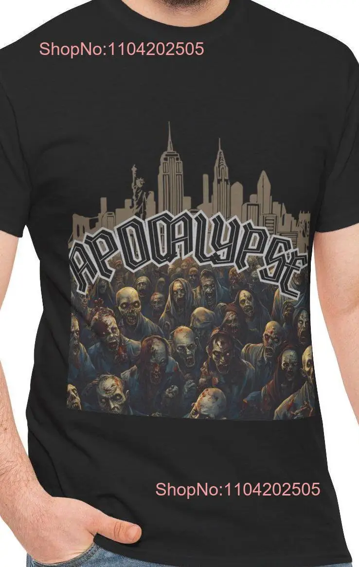 Heavy Cotton T Shirt apocalypse city DTG printed with unique design Original attractive printing technique gifts