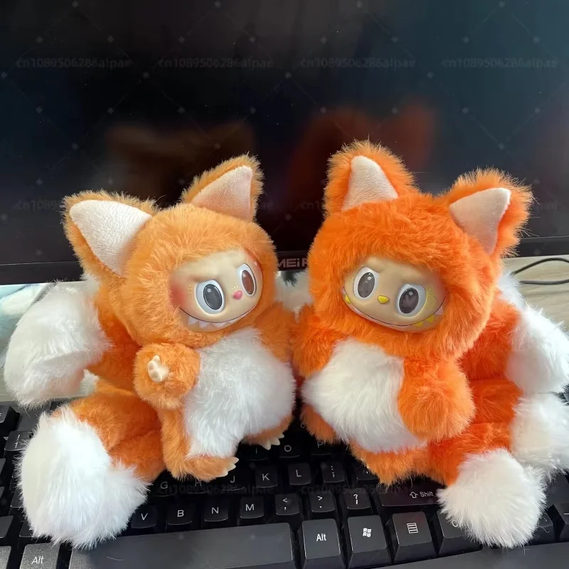 

Labubu Nine Tailed Fox Series Vinyl Doll 17cm Trendy Blind Box Kawaii Girl Replica Toy for Holidays Gift