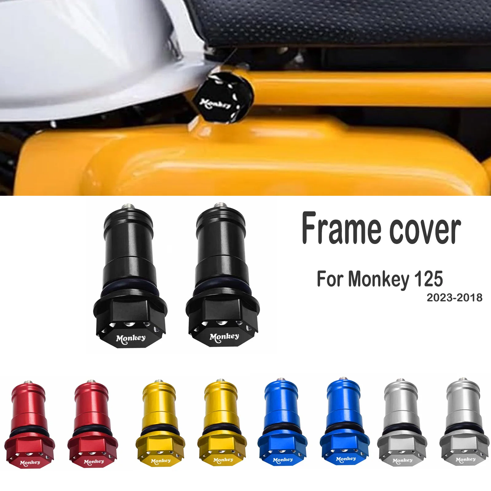 

Для MONKEY 125 Monkey 125 2023-2018 аксессуары рамка декоративная крышка шестиугольный болт сиденья с ЧПУ крышка сиденья