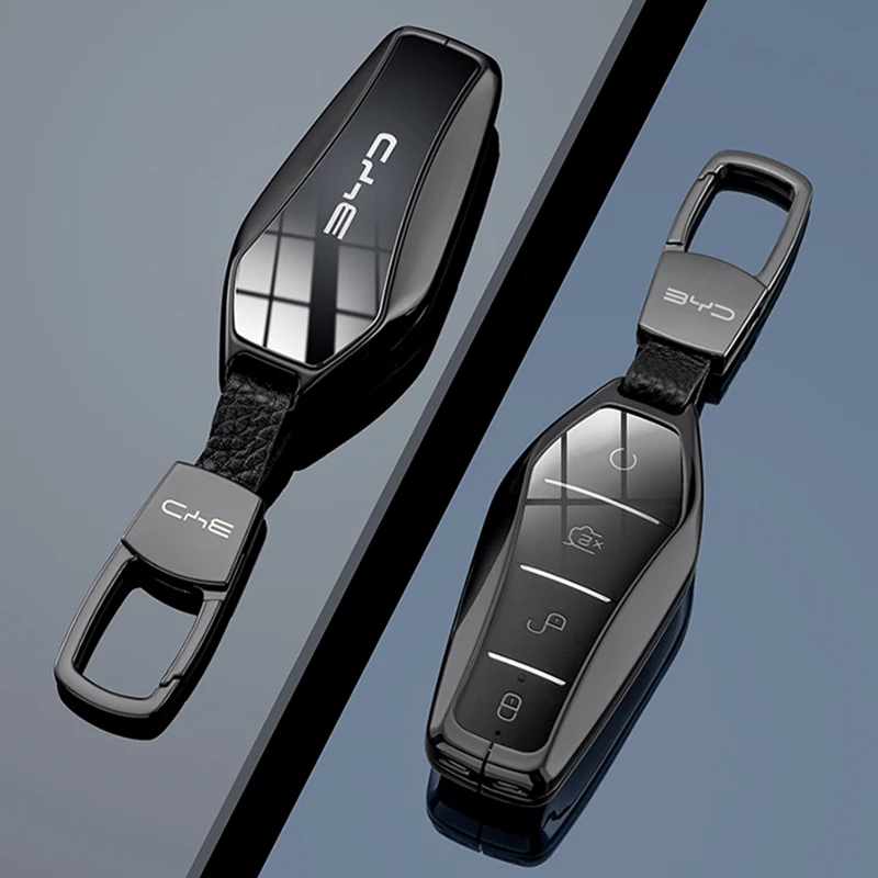 Cubierta de llave de coche, funda de Control remoto inteligente, Keychian para BYD Qin plusmi Han EVDM Yuan Pro Tang DMI Song MAX Dolphin Seagull