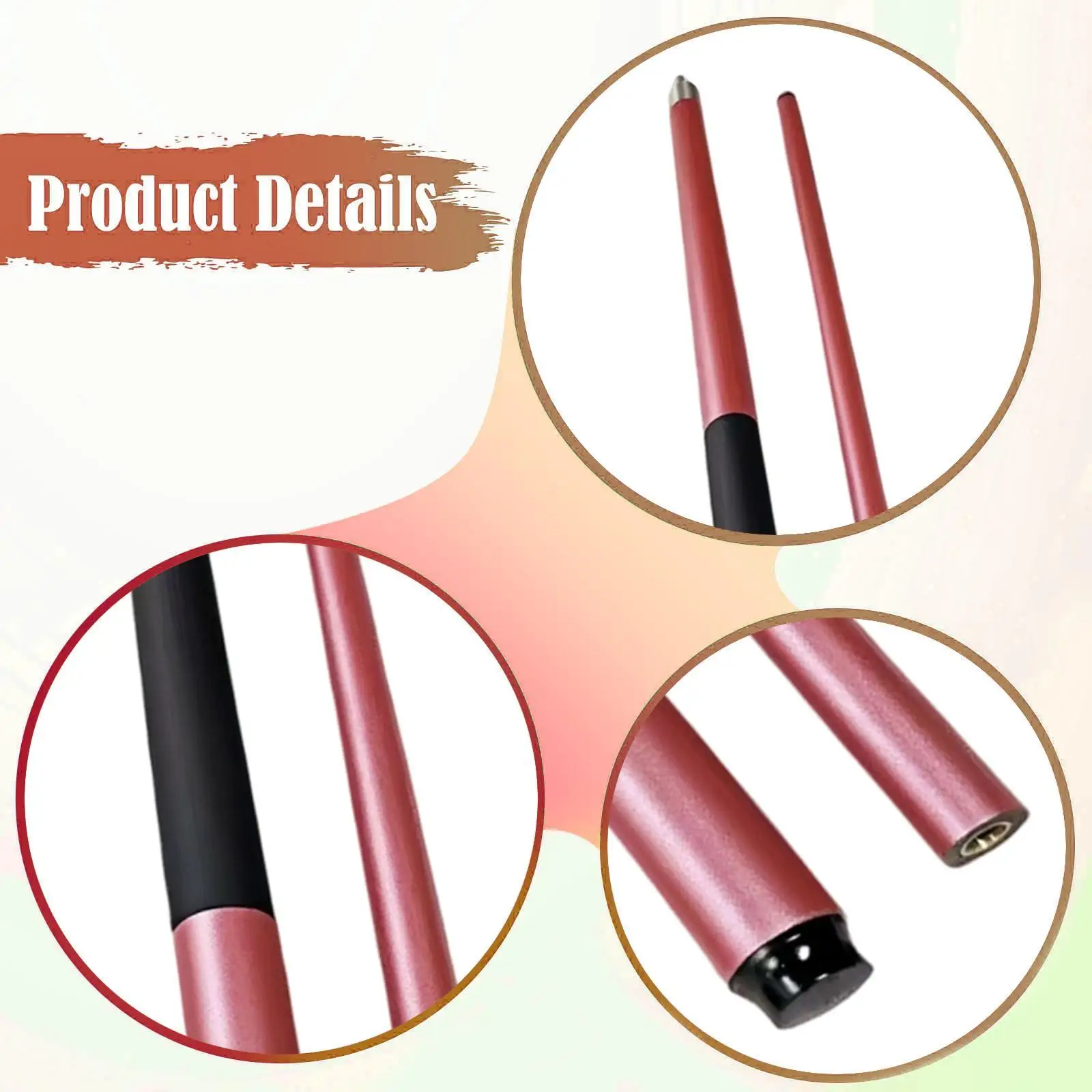 149 cm Billard-Queue, leicht, modisch, tragbar, zweiteilig, Billardtisch, Sticks, Snooker-Queue für Spiel, Büro, Zuhause, Bar, Pause, Zimmer