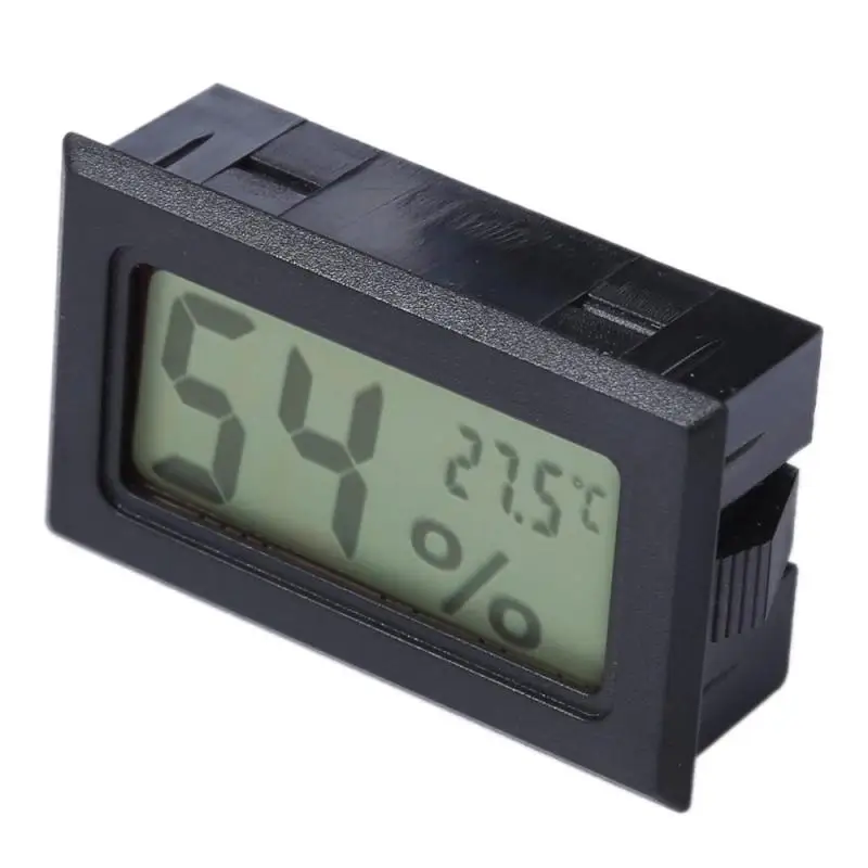 New Black Mini Digital LCD Indoor Outdoor Convenient Temperature Sensor Humidity Meter Thermometer Hygrometer LCD Display meter