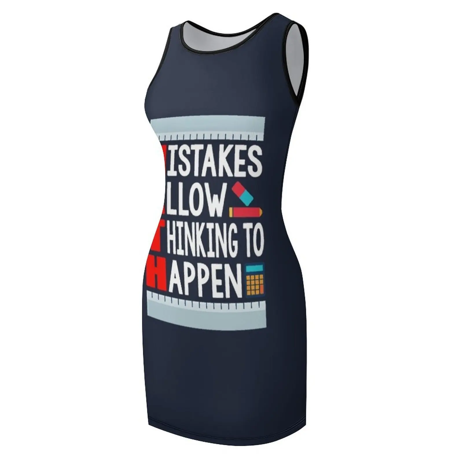 เสื้อยืดลายตลกๆ ฉันเป็นครูคณิตศาสตร์ ของขวัญสำหรับคนรักคณิตศาสตร์ เดรสแขนกุดสำหรับผู้หญิง ชุดเดรสหรูหราสำหรับผู้หญิง ชุดเดรสสำหรับงานเลี้ยงค็อกเทล