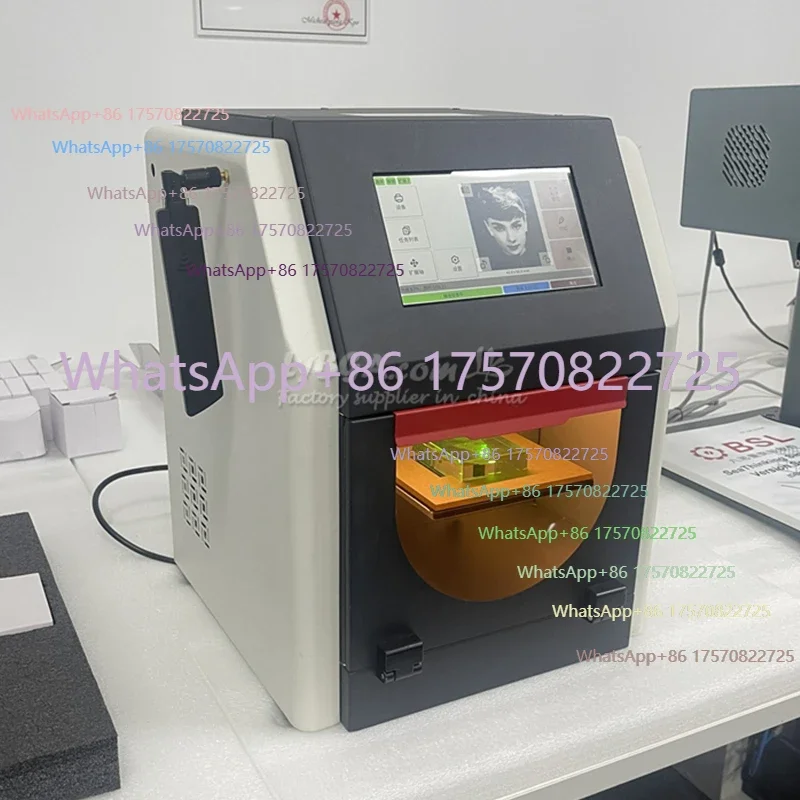Mini Glass Crystal 2D/3D Green Light  Marking Engraving Machine Closed Type 1W Mobile Phone/Computer Air Cooling