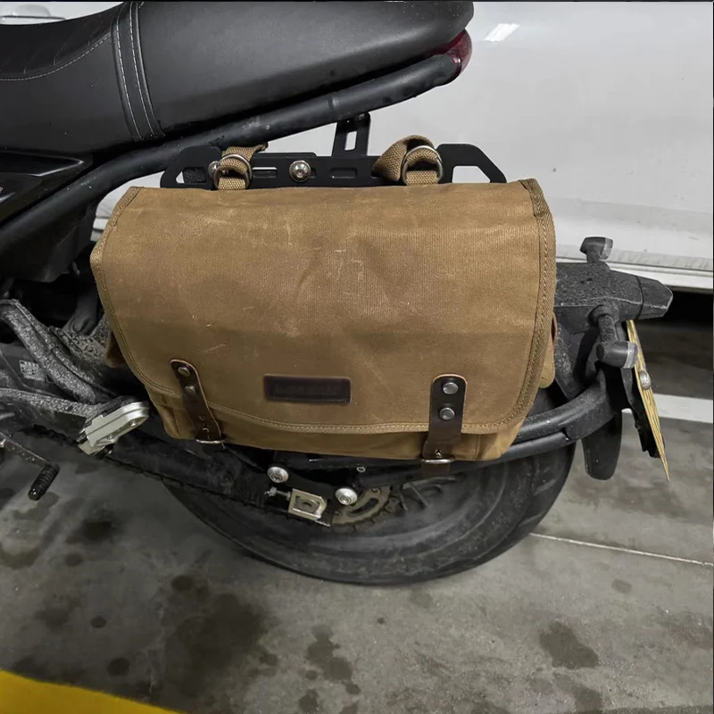 

Universal Side Bag Motorcycle SaddleBag With Removable Waterproof Inner Bag Travel Motorbike Luggage
