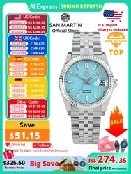 San Martin 36,5mm Männer Kleid Uhr Top Marke Luxus Automatische Mechanische Mode Paare Uhren Saphir Wasserdicht 100m BGW9