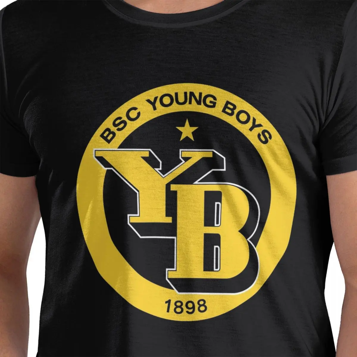 BSC الشباب بنين السويسري كرة القدم المشجعين الرياضة بيرن سويسرا تي شيرت الرجال الكلاسيكية تي شيرت الرجال الجولة الرقبة قمصان صيفية بلايز S-6XL