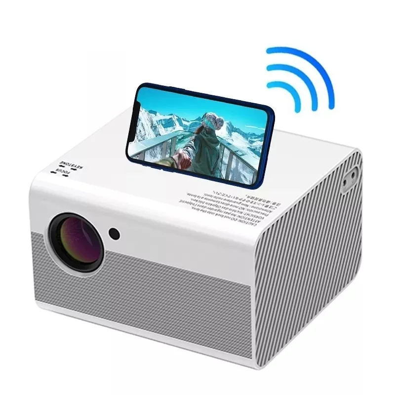 Top T10 Portable Full HD Projector Led TV Video Proyector Phone Movie Wifi Home Theater Projetor Compatible Laptops,PC, PS5