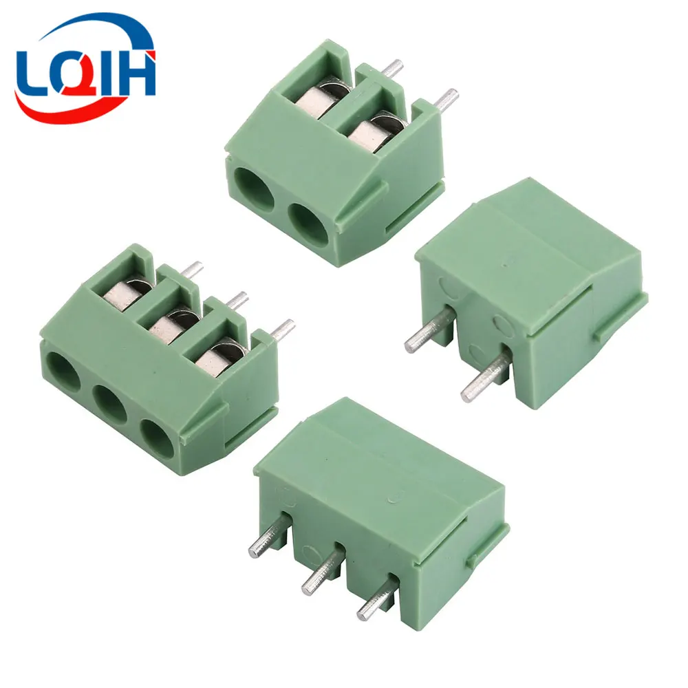 10PCS KF350-2P 3P 3.5mm Pitch 300V 10A  2 3 Pin Spliceable Plug-in PCB Screw Terminal Block Connector For 24-18 AWG CABLE