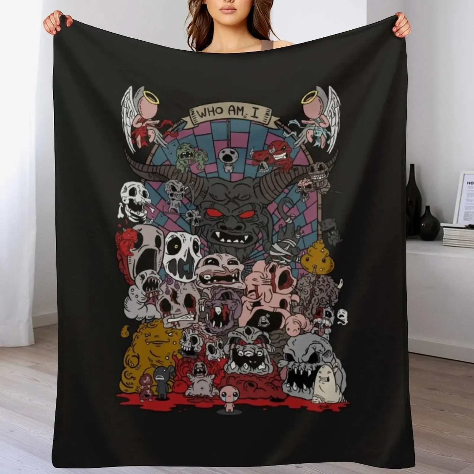 

the binding of isaac Throw Blanket Modern Design Soft Blanket for Home Decor