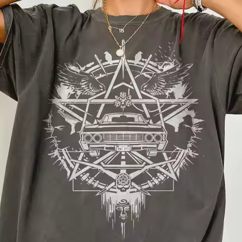 "Supernatural" Logo T-shirt, Dean Winchester T-shirt, Sam Winchester T-shirt, Winchester Brothers T-shirt, Sam and Dean T-shirt