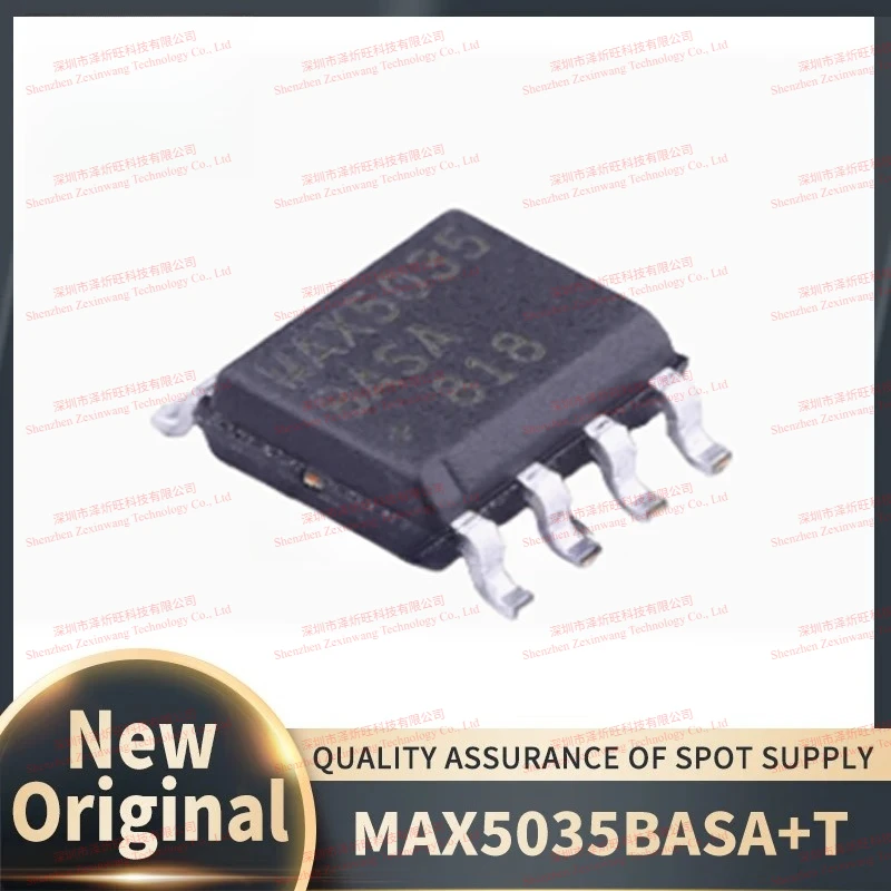(10Pcs/Lot)100% New Original Spot MAX5035BASA+T SOP8 Power 1A, 76V, High-Efficiency MAXPower Step-Down DC-DC Converter Chip